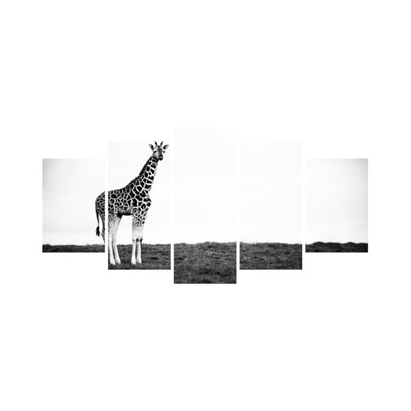 Wieloczęściowy obraz Black&White no. 6, 100x50 cm