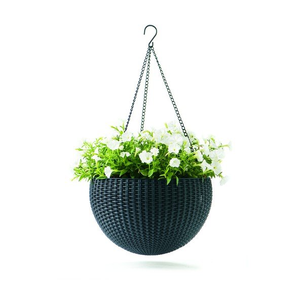 Plastikowa wisząca i ścienna doniczka ø 35 cm Hangingsphere – Keter-image-2