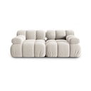 Beżowa aksamitna sofa 188 cm Bellis – Micadoni Home