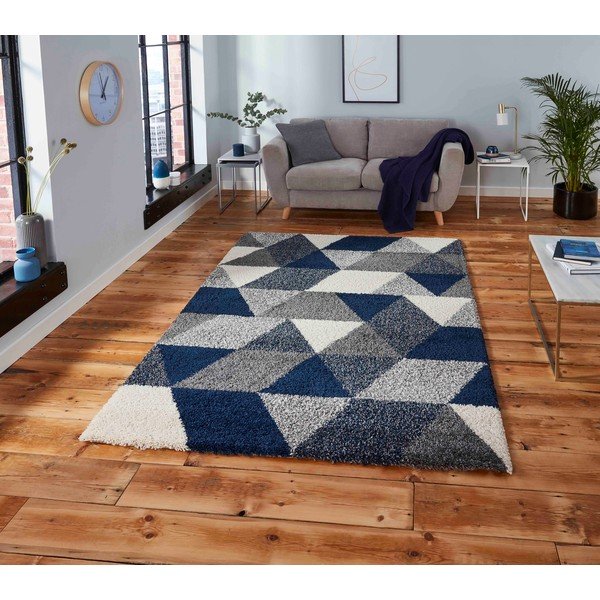 Niebieskiszary dywan Think Rugs Royal Nomadic Angles, 160x220 cm-image-1