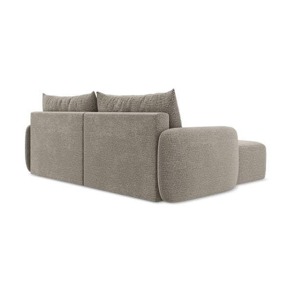 Beżowy rozkładany/ze schowkiem narożnik (lewostronny) Kalena – Makamii-image-4