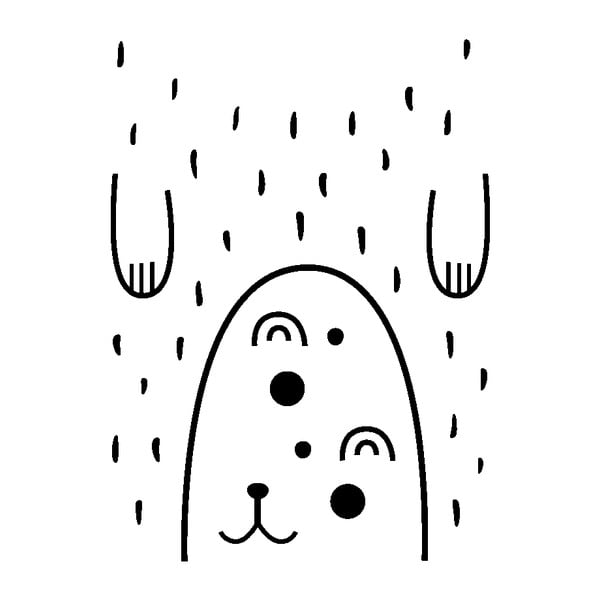 Naklejka ścienna Ambiance Happy Bear-image-1