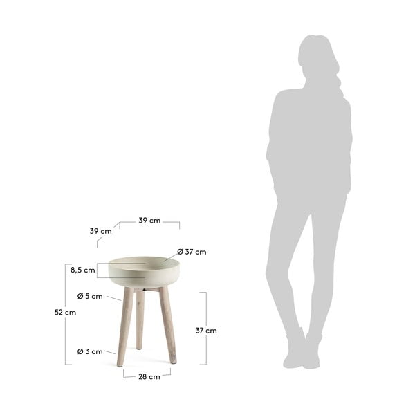 Szary kwietnik La Forma Stahl, Ø 39 cm-image-4