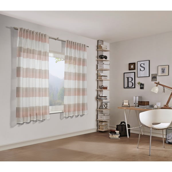 Różowa firanka 175x140 cm Etamine – Gardinia-image-2