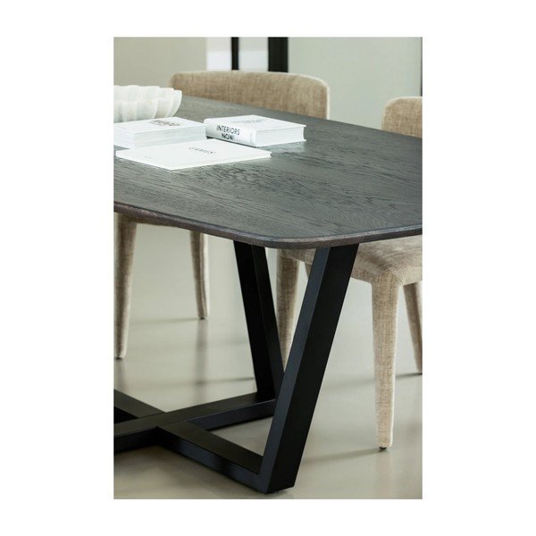 Stół z blatem z drewna dębowego 100x220 cm Tablo – WOOOD-image-2