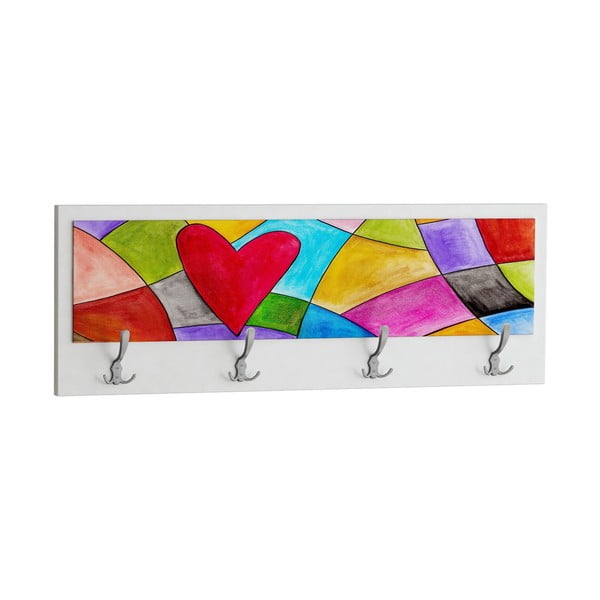 Wieszak Heart White