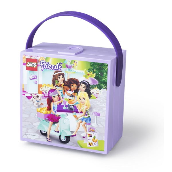 Fioletowy pojemnik z uchwytem LEGO® Friends