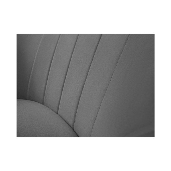 Szary aksamitny fotel Mazzini Sofas Sardaigne-image-3