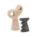 Kamienne figurki zestaw 2 szt. (wysokość 23 cm) Arif – Kave Home