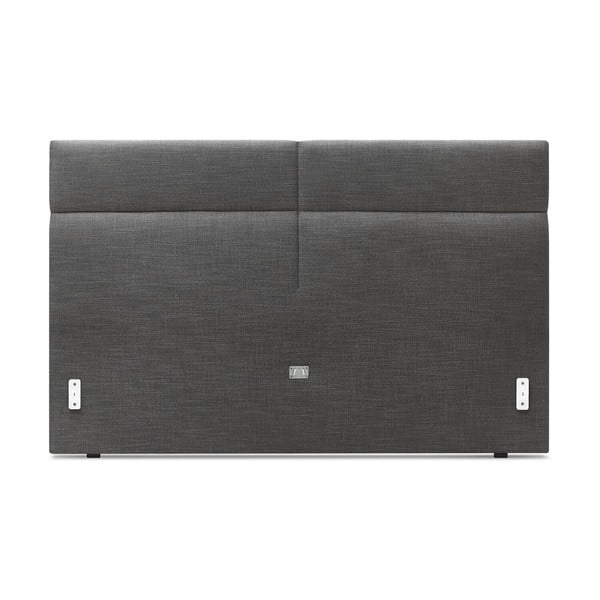 Czarne tapicerowane łóżko dwuosobowe ze stelażem 180x200 cm Elyna – Bobochic Paris-image-3