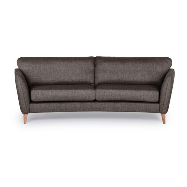Brązowa sofa Scandic Oslo, 245 cm