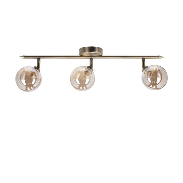 Lampa sufitowa w kolorze brązu ze szklanym kloszem ø 10 cm Rodia – Candellux Lighting