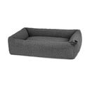 Ciemnoszare legowisko dla psów z materiału bouclé 71x91 cm Senso Graphite M – MiaCara