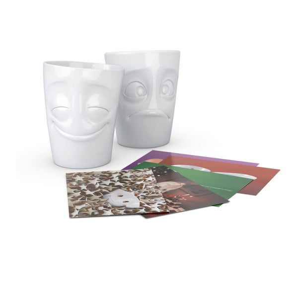 Zestaw 2 białych kubków z porcelany 58products-image-3