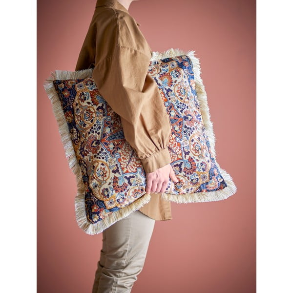 Poduszka dekoracyjna z mieszanki bawełny 50x50 cm Asu – Bloomingville-image-1