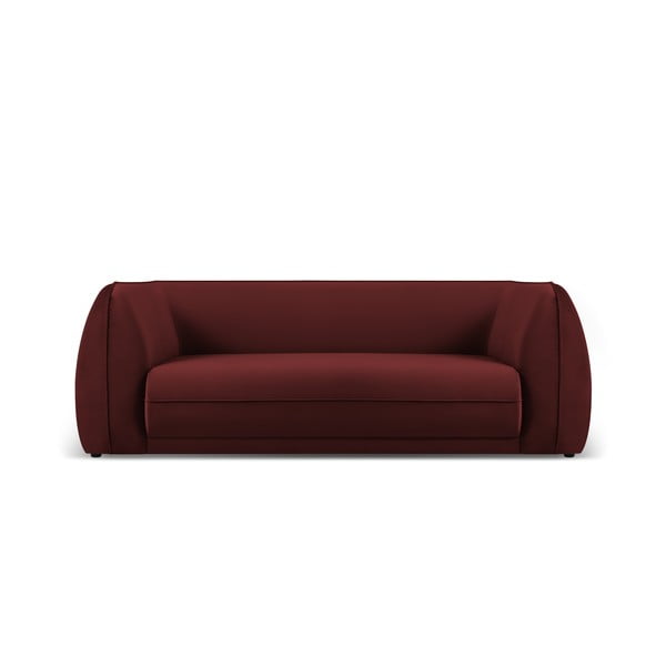 Czerwona aksamitna sofa 225 cm Lando – Micadoni Home