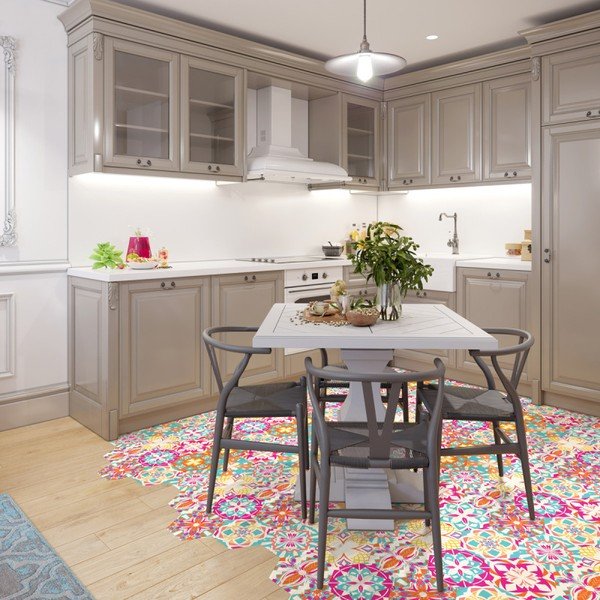 Zestaw 10 naklejek na podłogę Ambiance Floor Stickers Hexagons Lusiana, 40x90 cm-image-2
