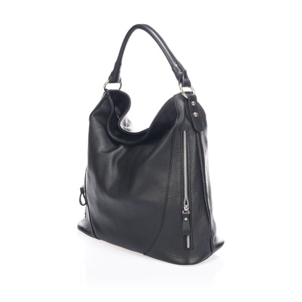 Czarna torebka skórzana Markese Savino-image-1