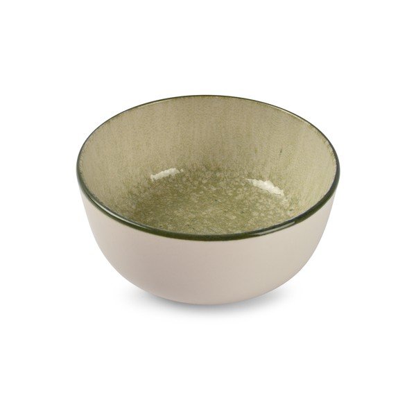 Zielona/kremowa kamionkowa miska 740 ml Gravel – ONA