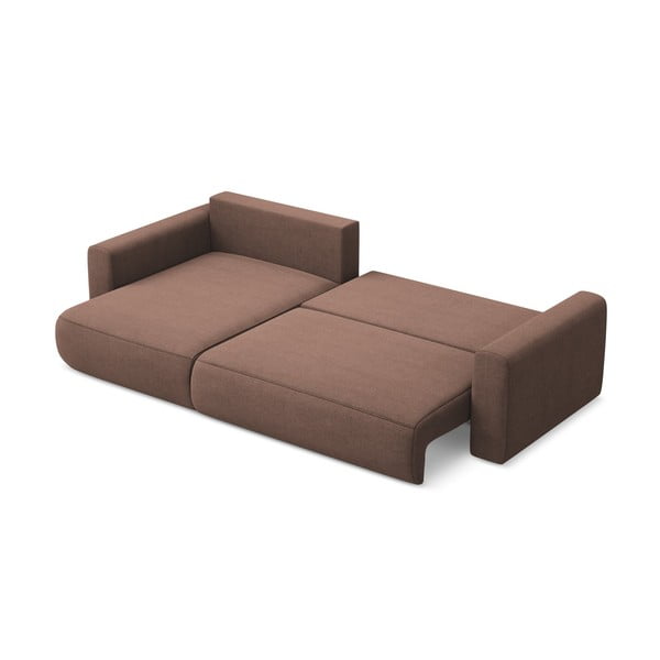 Różowy rozkładany/ze schowkiem narożnik (lewostronny/z szezlongiem) Kapua – Makamii-image-4