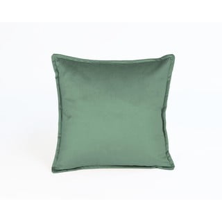 Zielona aksamitna poduszka Velvet Atelier Aqua, 45x45 cm