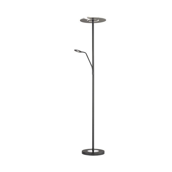 Czarna lampa stojąca LED ze ściemniaczem (wysokość 180 cm) Dent – Fischer & Honsel-image-3