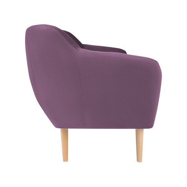 Fioletowa aksamitna sofa Mazzini Sofas Sardaigne, 188 cm-image-2