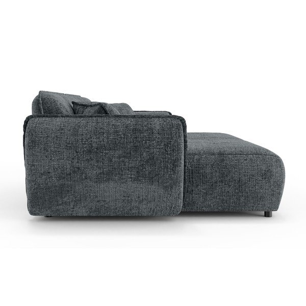 Ciemnoszara sofa z tkaniny szenilowej z szezlongiem 252 cm Nelia Big – Ropez-image-3