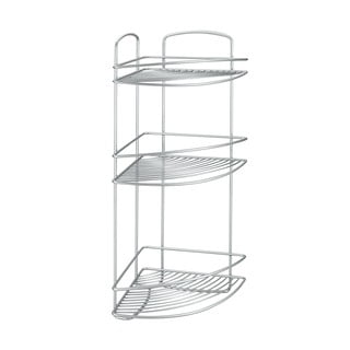 Trzypiętrowa narożna półka łazienkowa Metaltex Onda Corner