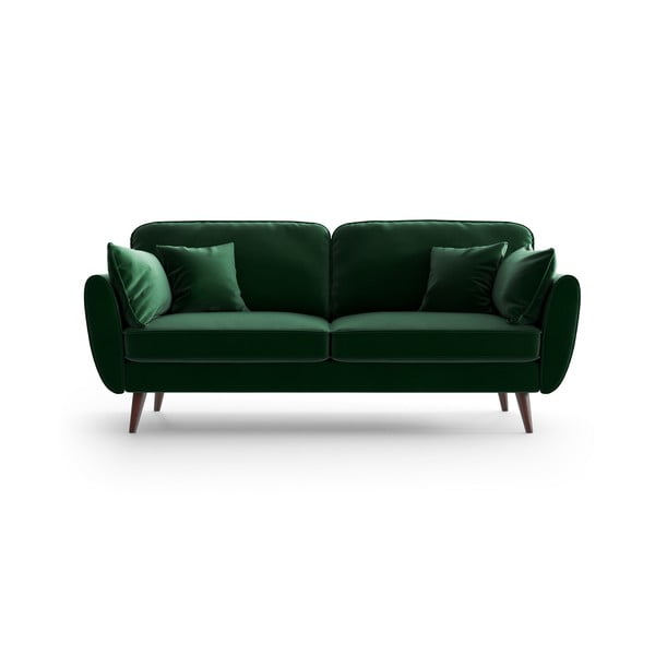 Zielona aksamitna sofa My Pop Design Auteuil
