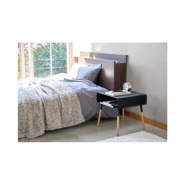 Czarny stolik YAMAZAKI Plain, wys. 35 cm-image-3