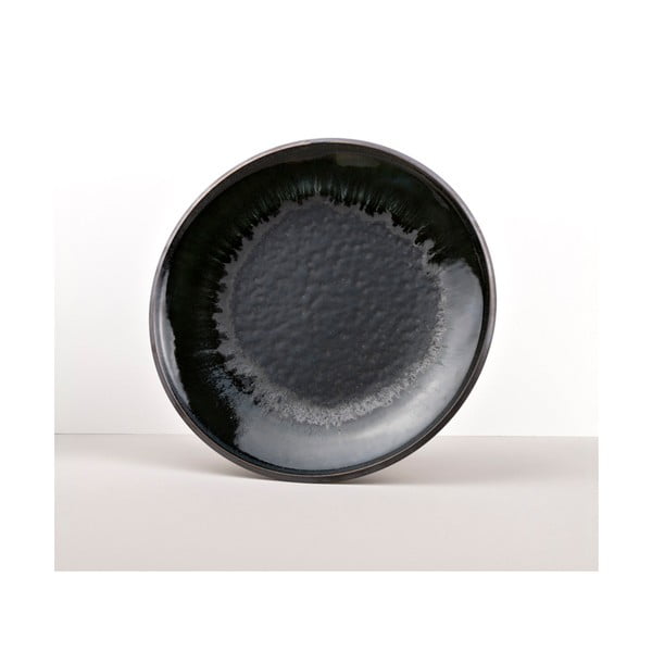 Czarny talerz z ceramiki Made In Japan Mattl, ⌀ 25 cm