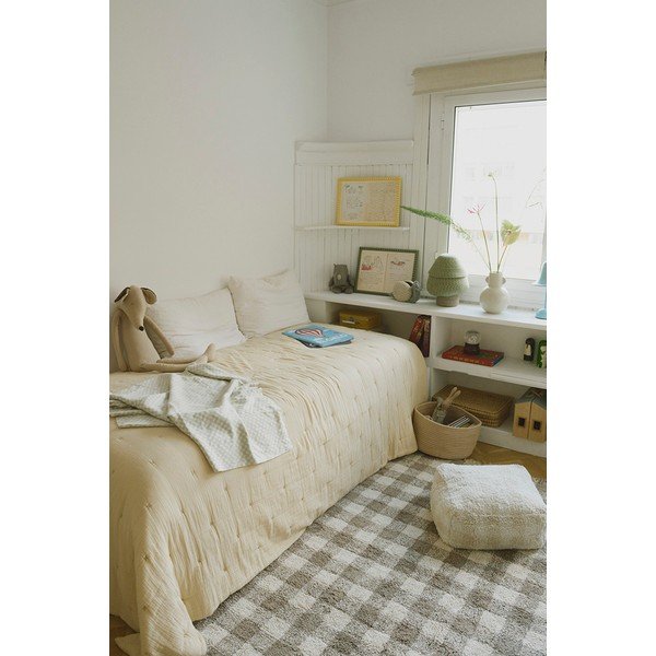 Beżowy dziecięcy worek do siedzenia Vichy – Lorena Canals-image-1