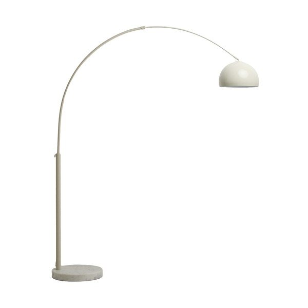 Biała lampa stojąca z metalowym kloszem (wysokość 160 cm) Madali – Kave Home