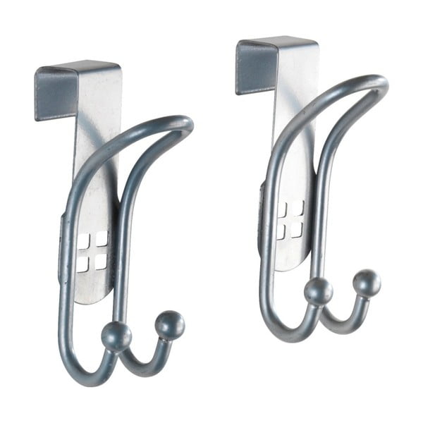 Zestaw 2 haczyków na drzwi w kolorze srebra Wenko Door Hook-image-1