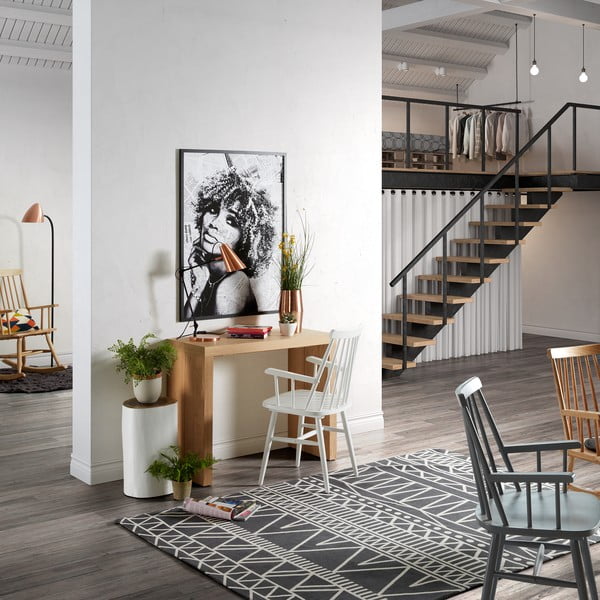 Białe krzesło z drewna kauczukowego Kave Home Kristie-image-1