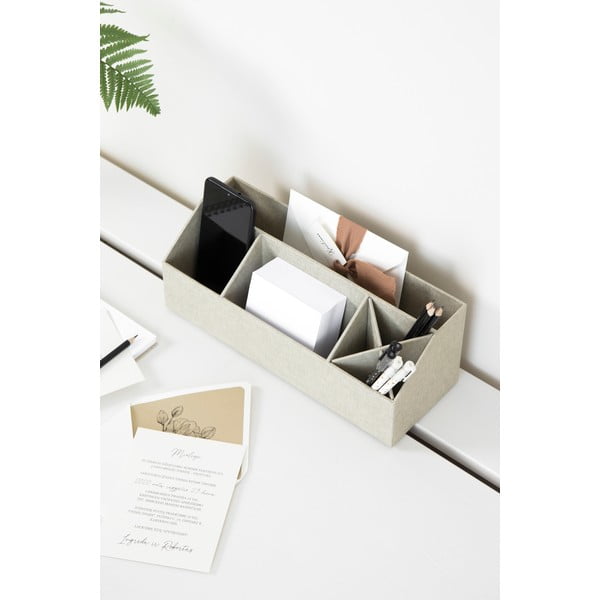 Kartonowy organizer na artykuły papiernicze Elisa Canvas Paper Laminate – Bigso-image-1