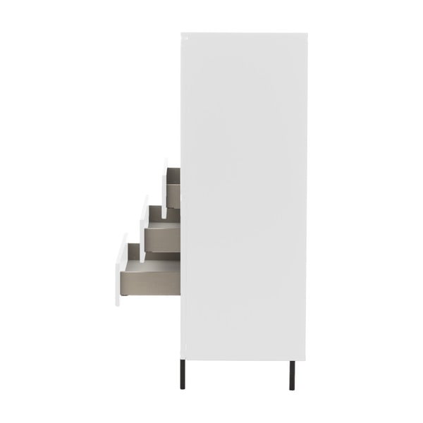 Biała wysoka komoda 120x133 cm Plain – Tenzo-image-4