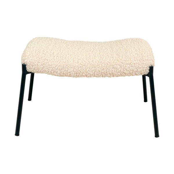 Kremowy podnóżek z imitacji futra Glasgow – House Nordic