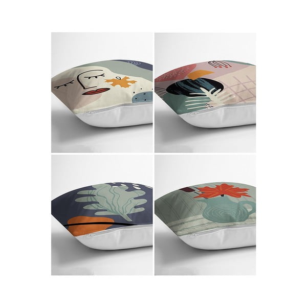 Poszewki na poduszki zestaw 4 szt. 43x43 cm – Mila Home-image-1