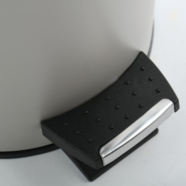 Szarobrązowy stalowy kosz na śmieci z pedałem 3 l   Adonis – Spirella-image-4