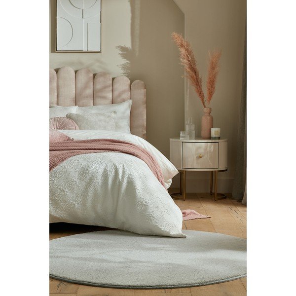 Jasnoszary okrągły dywan 133x133 cm – Flair Rugs-image-2