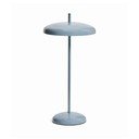 Niebieska lampa stołowa LED ze ściemniaczem z metalowym kloszem (wysokość 35 cm) Porte – Kave Home