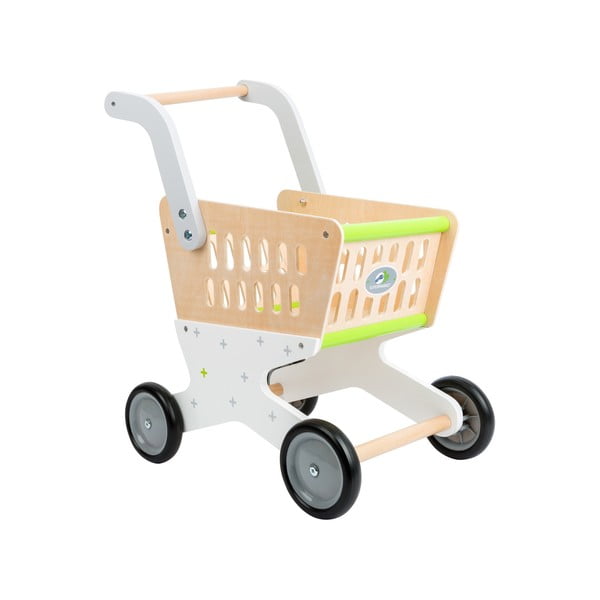 Dziecięcy drewniany wózek na zakupy Legler Shopping-image-3