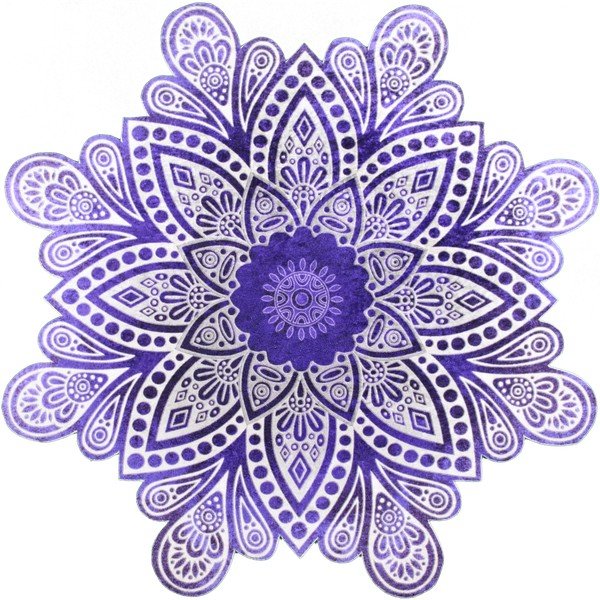 Dywan Vitaus Lassica Azul, ⌀ 80 cm-image-1