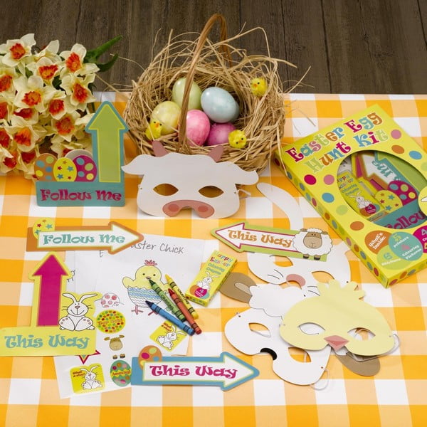 Papierowa wielkanocna gra dla dzieci Neviti Easter Craft Egg Hunt Kit
