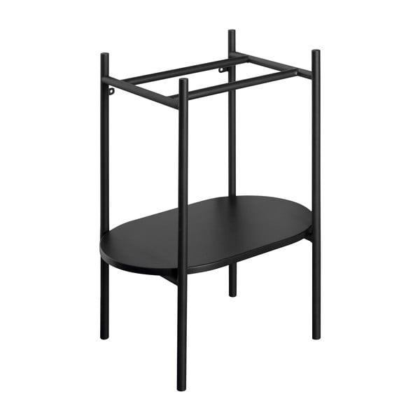 Czarny metalowy stelaż pod umywalkę 40x82 cm Puno – Sapho