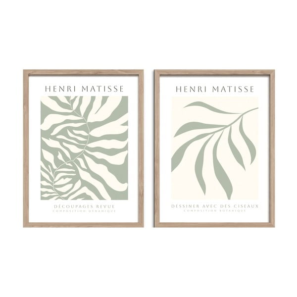 Obrazy zestaw 2 szt. 30x40 cm Sage – Styler