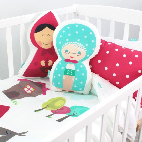 Bawełniana pościel dziecięca z poszewką na poduszkę Mr. Fox Grandma, 100x120 cm-image-3