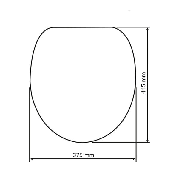 Biała deska sedesowa z łatwym domknięciem Wenko Samos, 44,5x37,5 cm-image-4